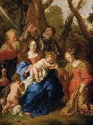 SANDRART, Joachim von Mystische Verlobung der Hl. Katharina und die Hll china oil painting artist